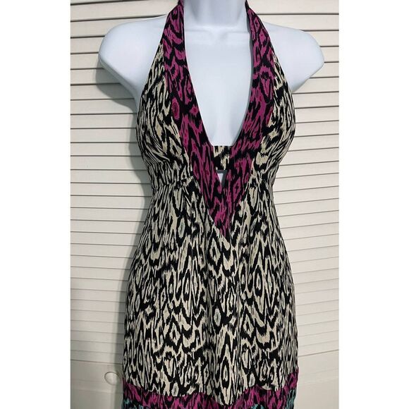 Nanette Lenore Silk Printed Mini Dress White 0‎ - Picture 10 of 16